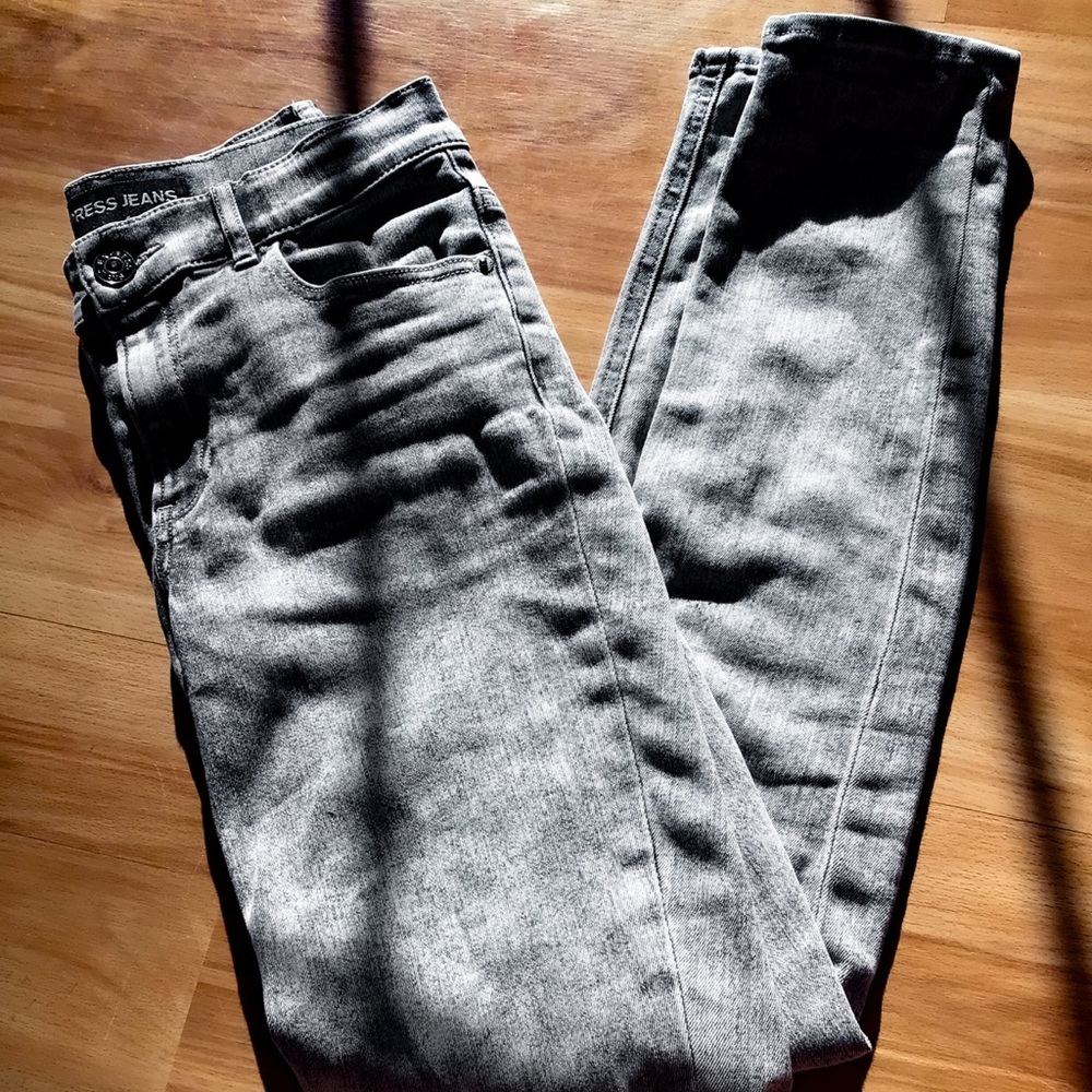 Express High Rise Acid Wash Legging Jeans